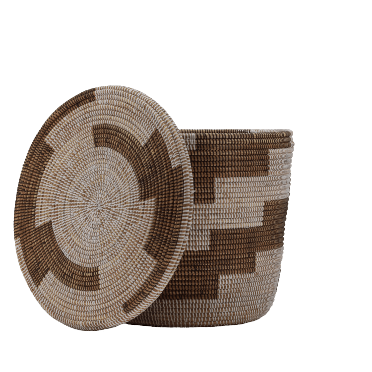 Grote Mand (40cm) - Wit/Bruin