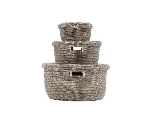 Set Manden (3) – Wit (H=26/18/12cm)