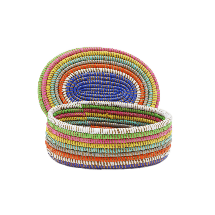 Regenboog mandje, zijaanzicht