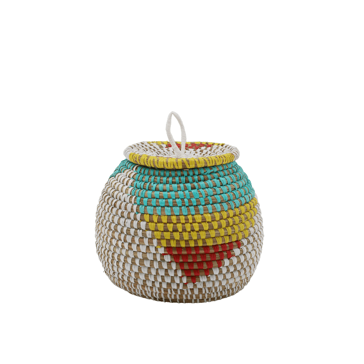 Zijaanzicht minimandje met deksel