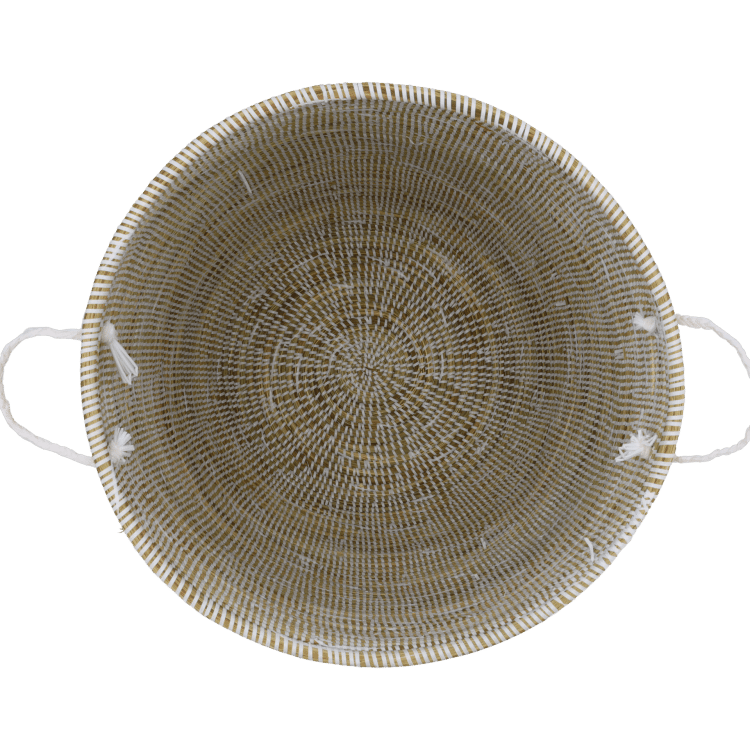 Witte mand, bovenaanzicht