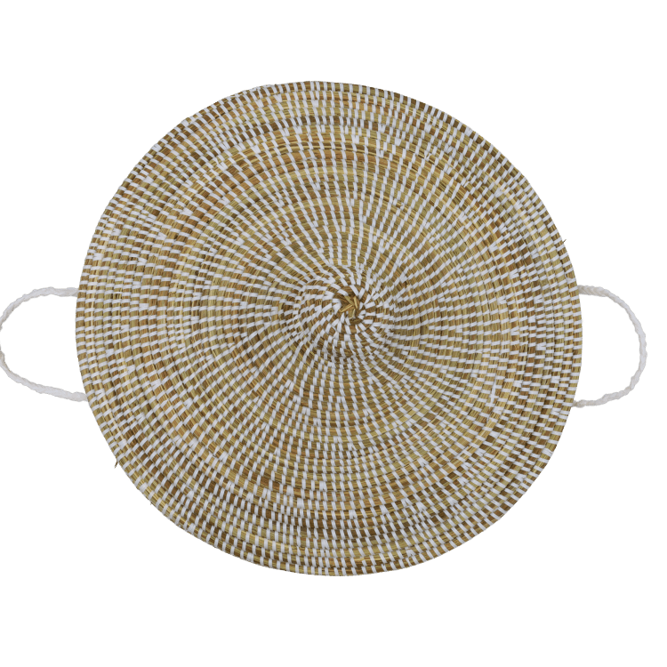 Witte mand, bovenaanzicht