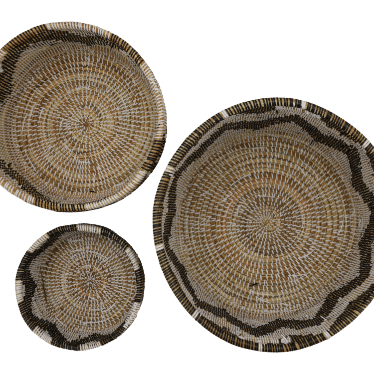 Set manden zigzag van boven