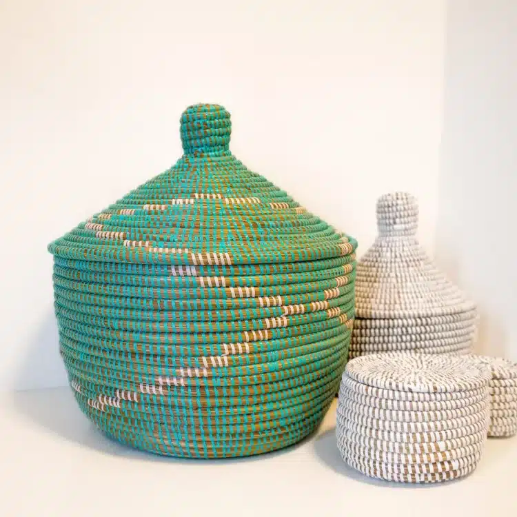 Medium Rieten Manden