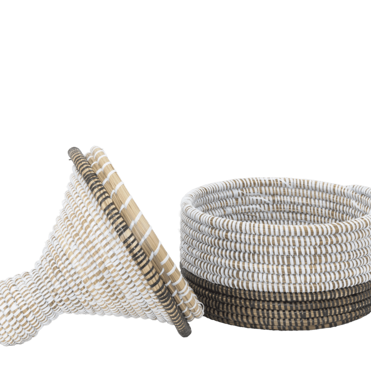 Supper Mand (26cm) – Wit/Bruin