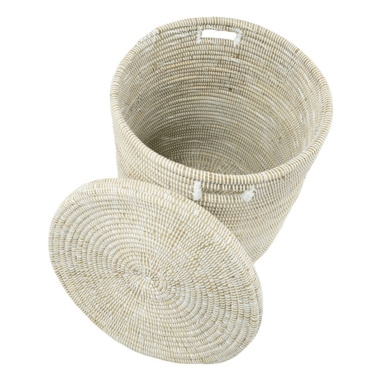 Grote Wasmand – Licht Bruin/Wit