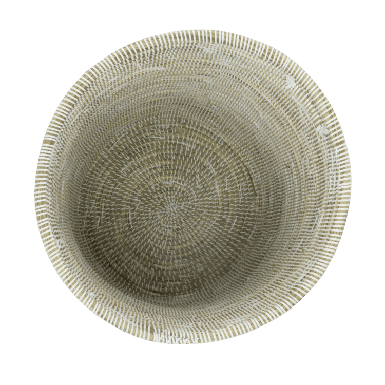 Grote licht bruine mand van boven