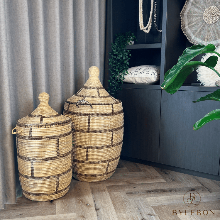 Wasmand Large – Crème sfeerfoto