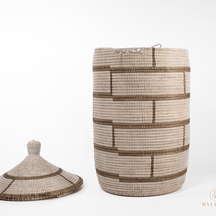 Wasmand XL - Bruin/Grijs