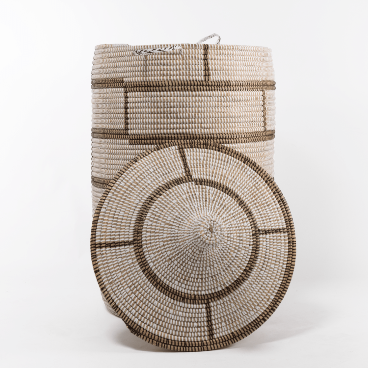 Wasmand XL - Bruin/Grijs