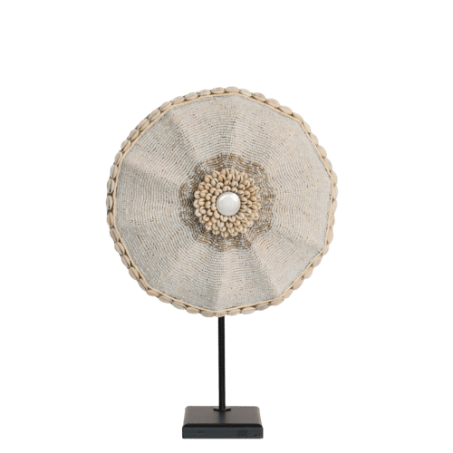 Beaded Shield – La Beige (30cm)