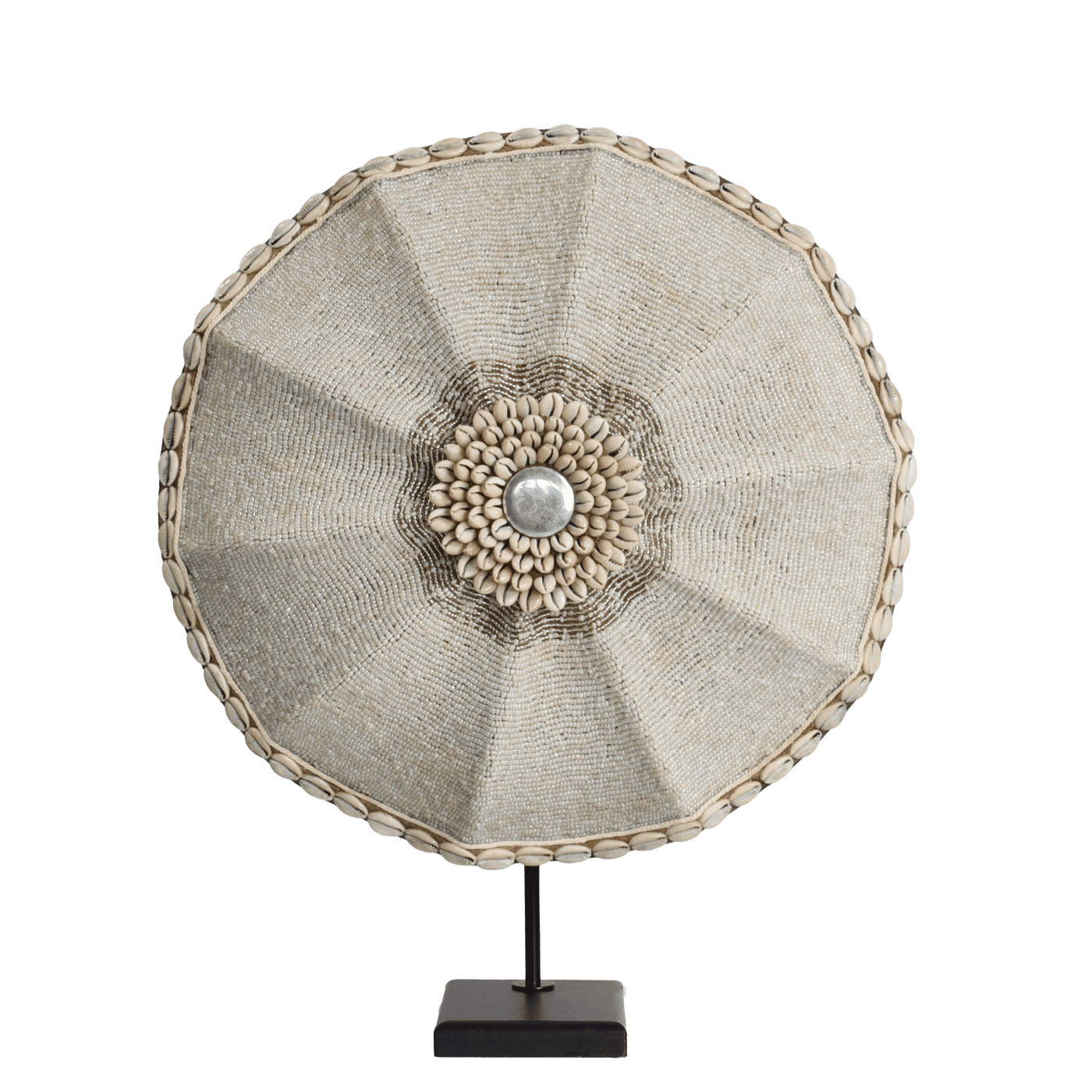 Beaded Shield - La Beige