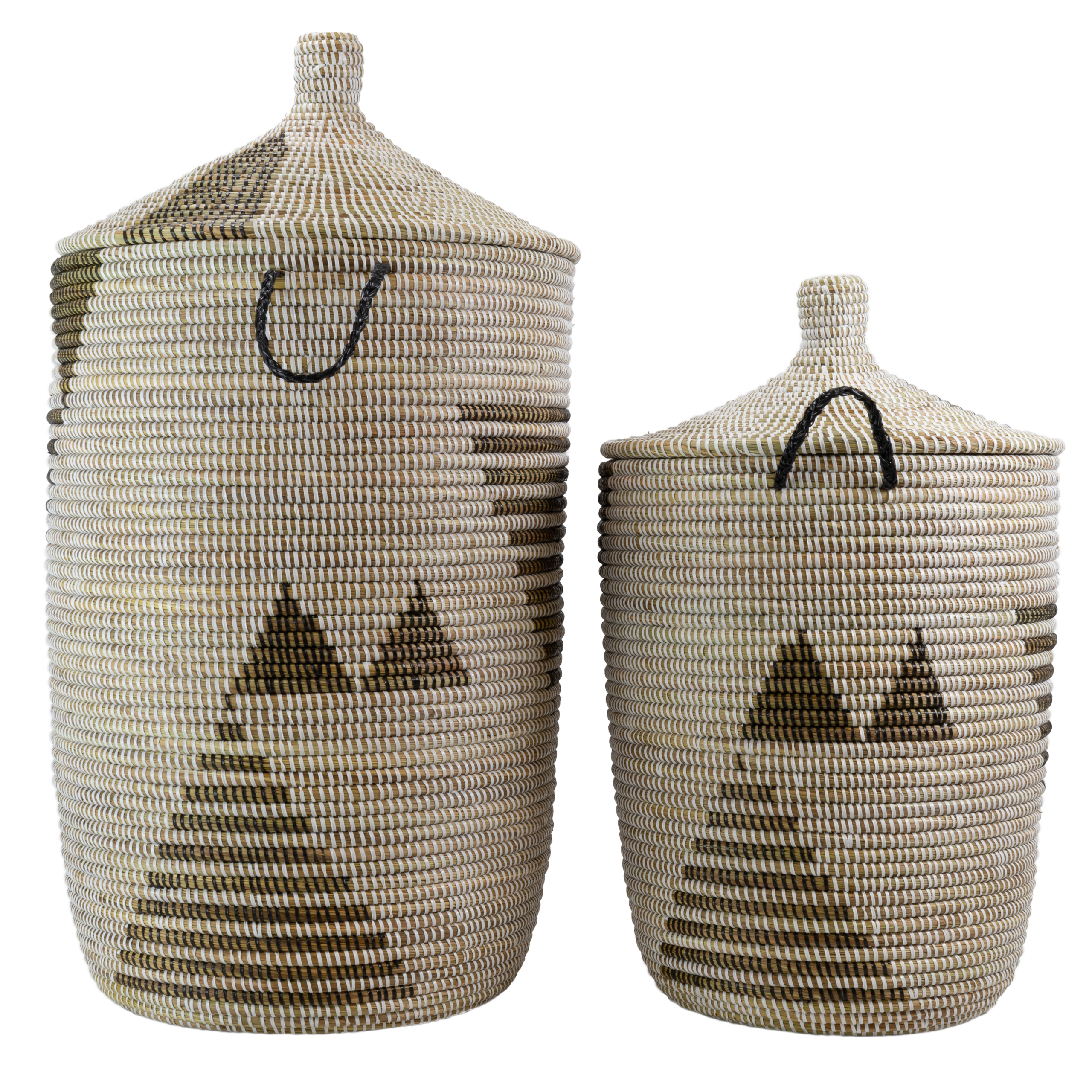 Set Tajine Manden - Wit met zwarte accenten - Afbeelding 2