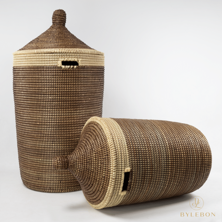 Set Tajine Manden - Bruin met cremekleurige rand - Afbeelding 4