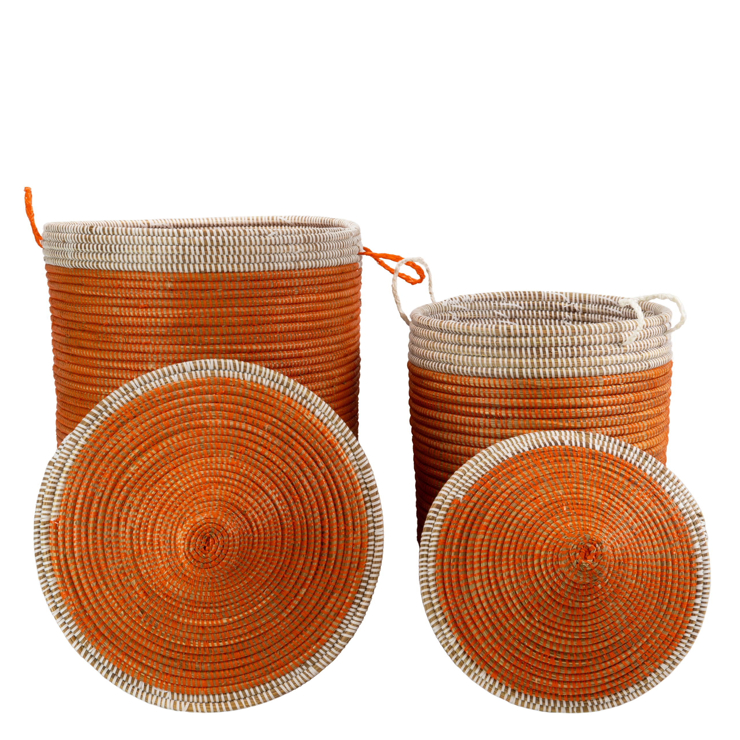 Set Tajine Manden - Oranje (witte rand) - Afbeelding 4