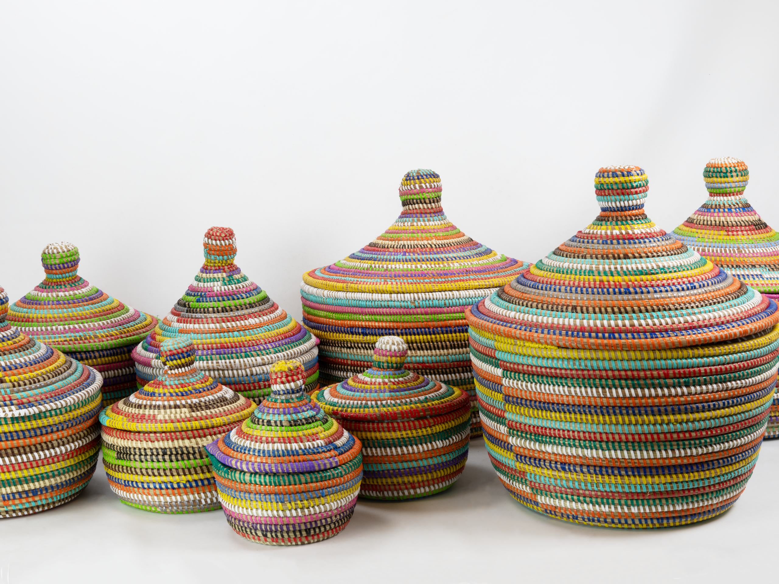 Set van 3 Tajine Mandjes - Regenboog - Afbeelding 2