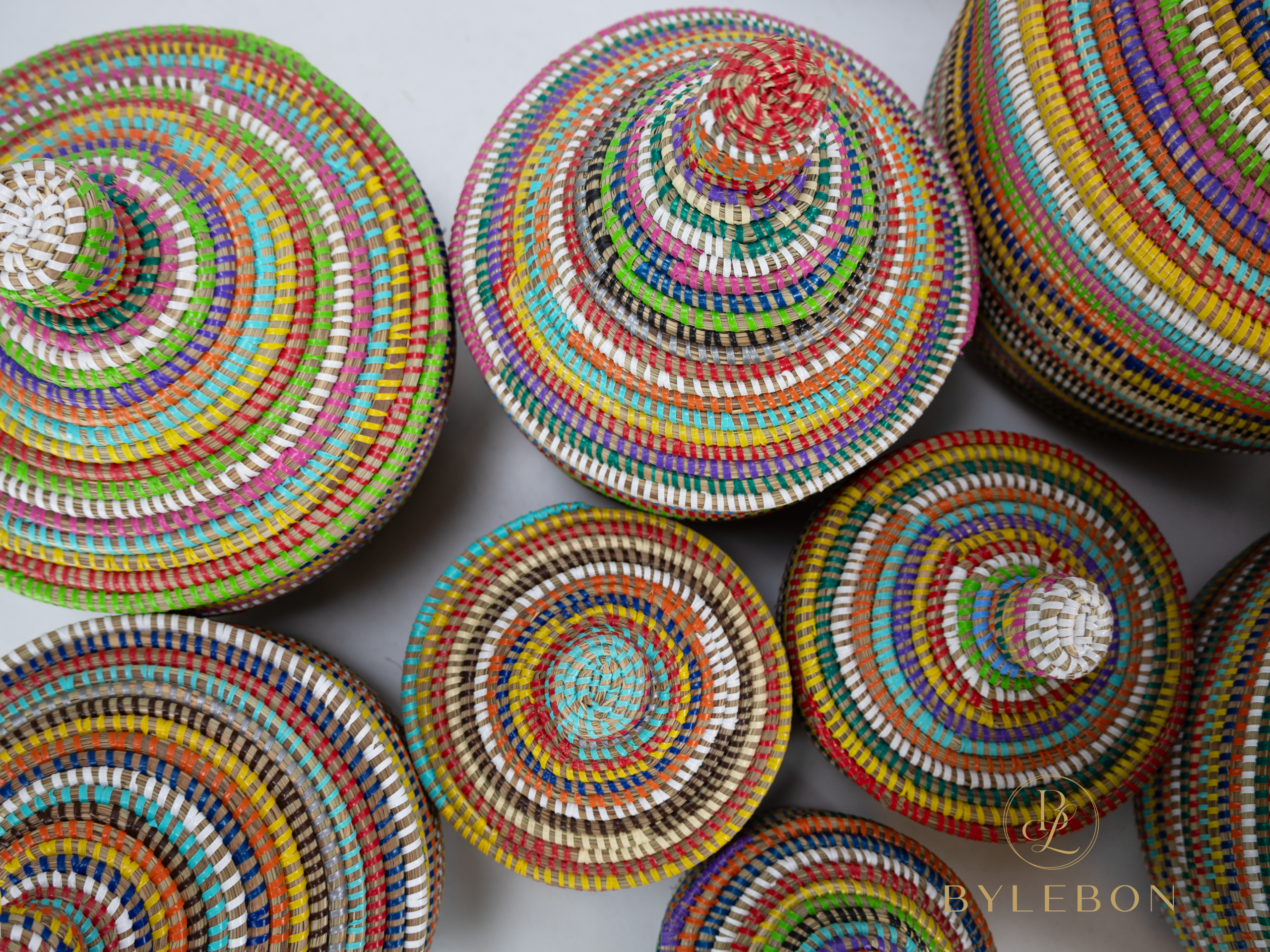 Set van 3 Tajine Mandjes - Regenboog - Afbeelding 5