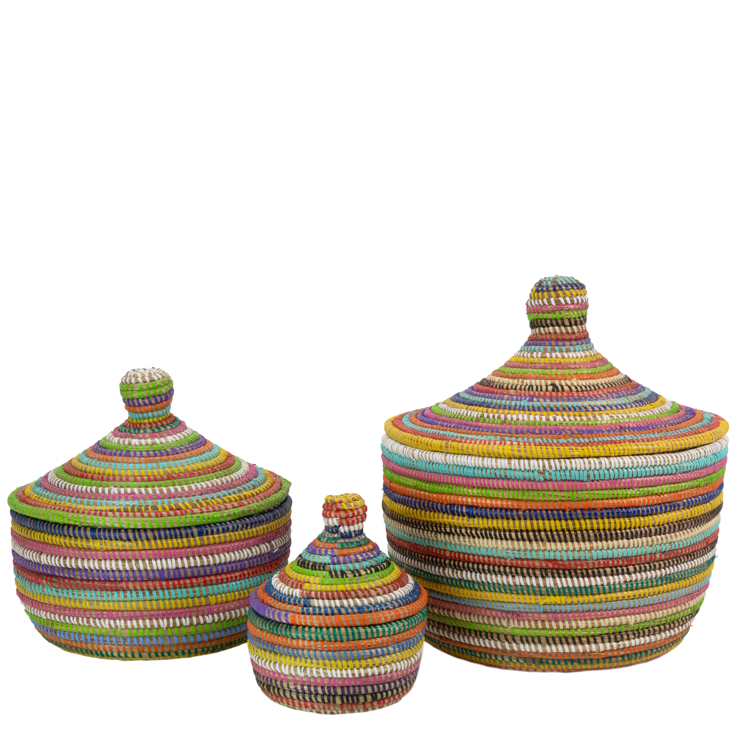 Set van 3 Tajine Mandjes - Regenboog