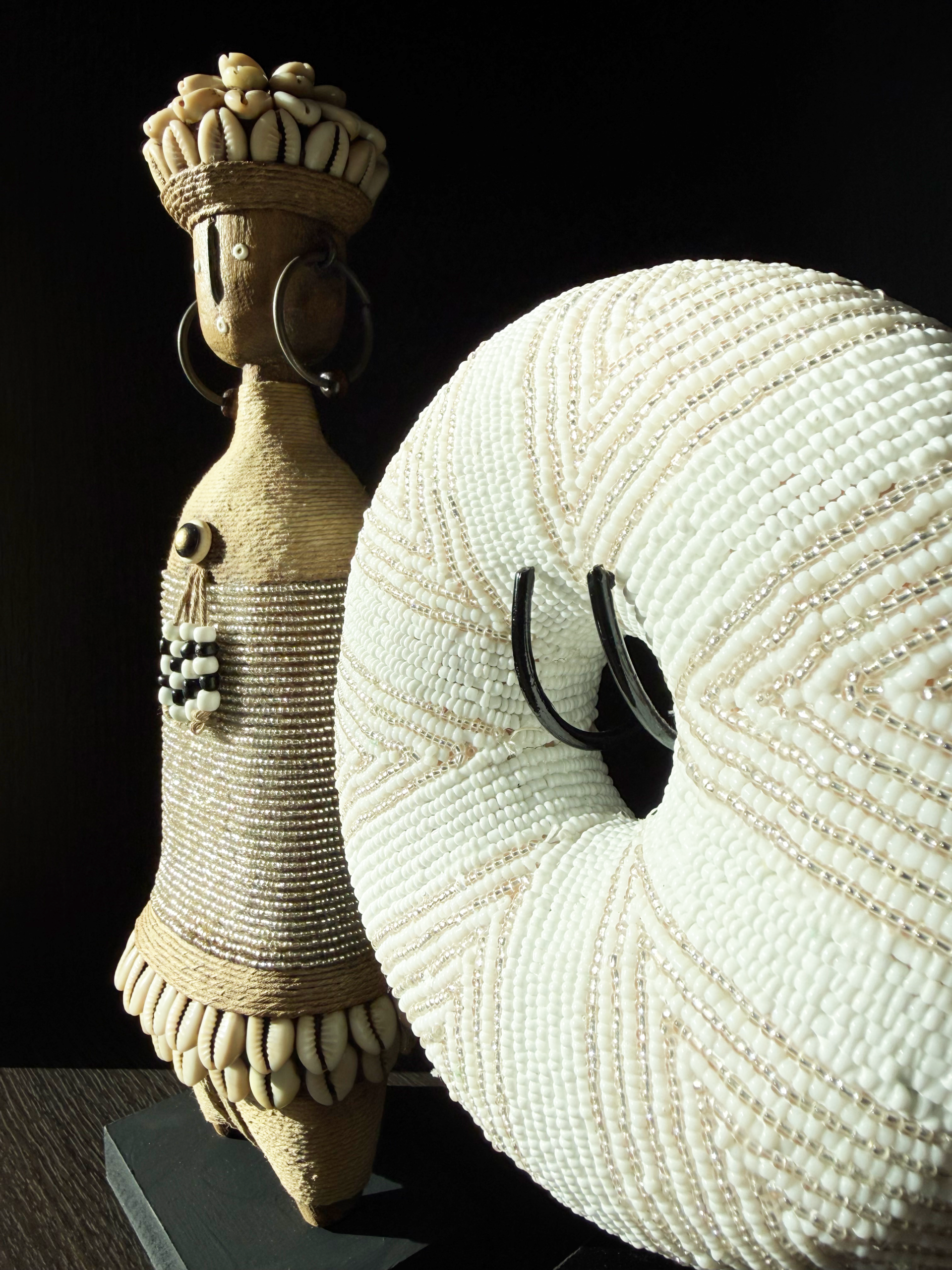 Beaded Bangle - Transparant/Wit - Afbeelding 2