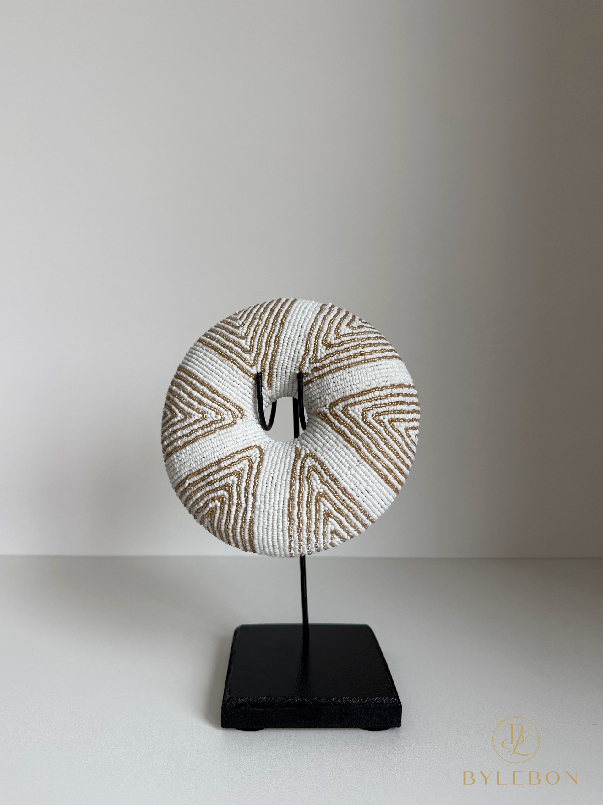 Beaded Bangle - Goud/Wit - Afbeelding 3