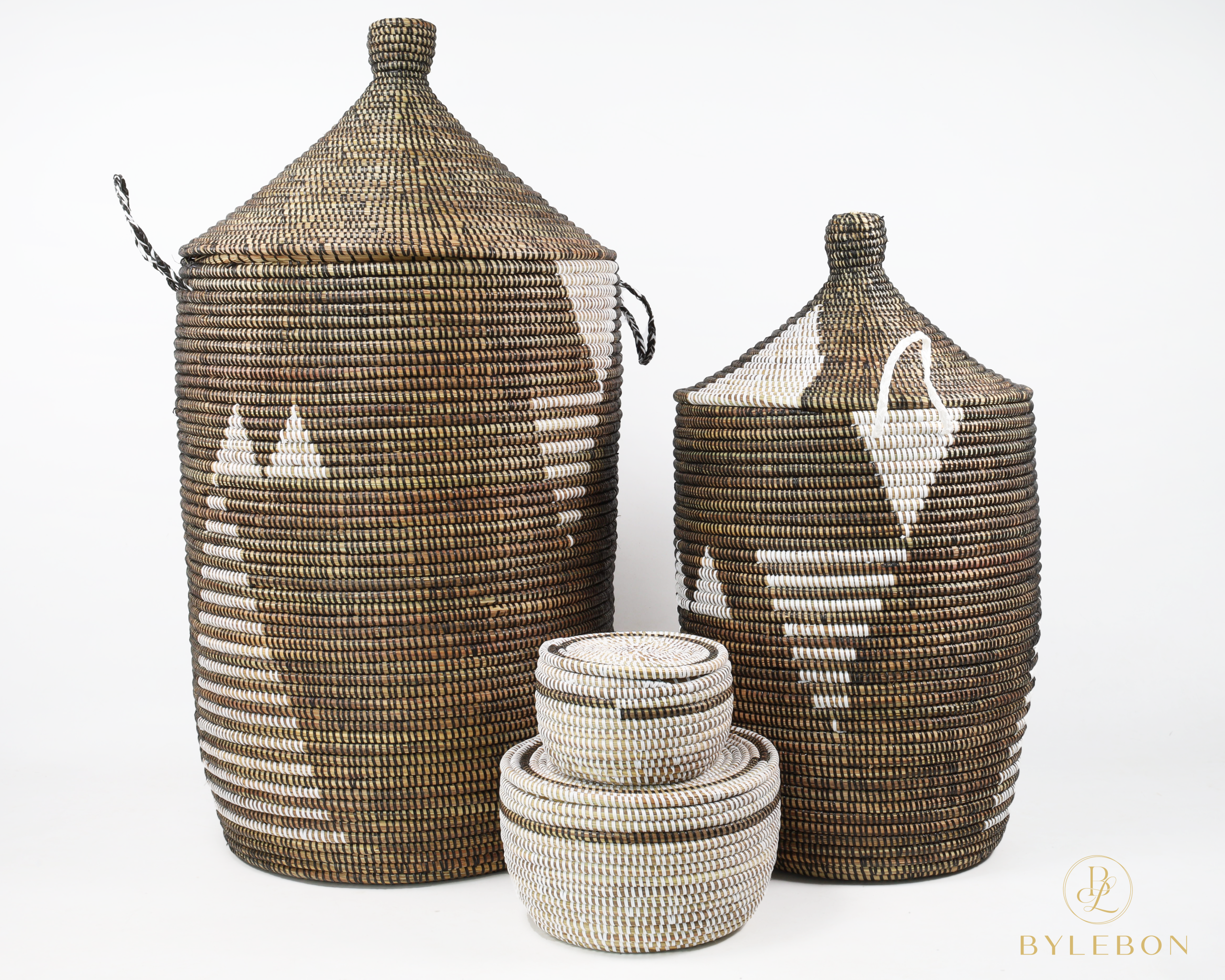 Set Tajine Manden - Zwart met witte accenten - Afbeelding 2