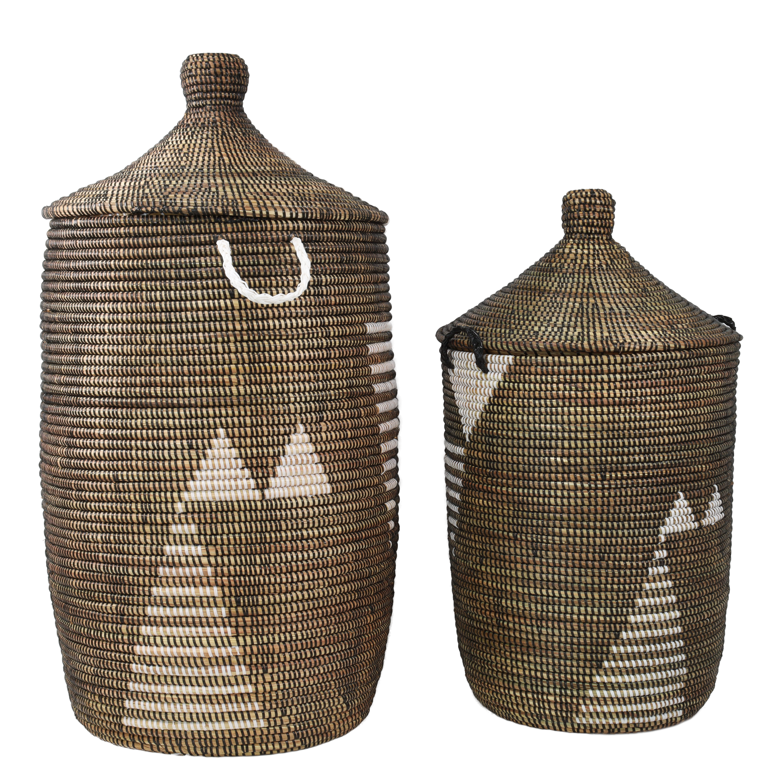 Set Tajine Manden - Zwart met witte accenten