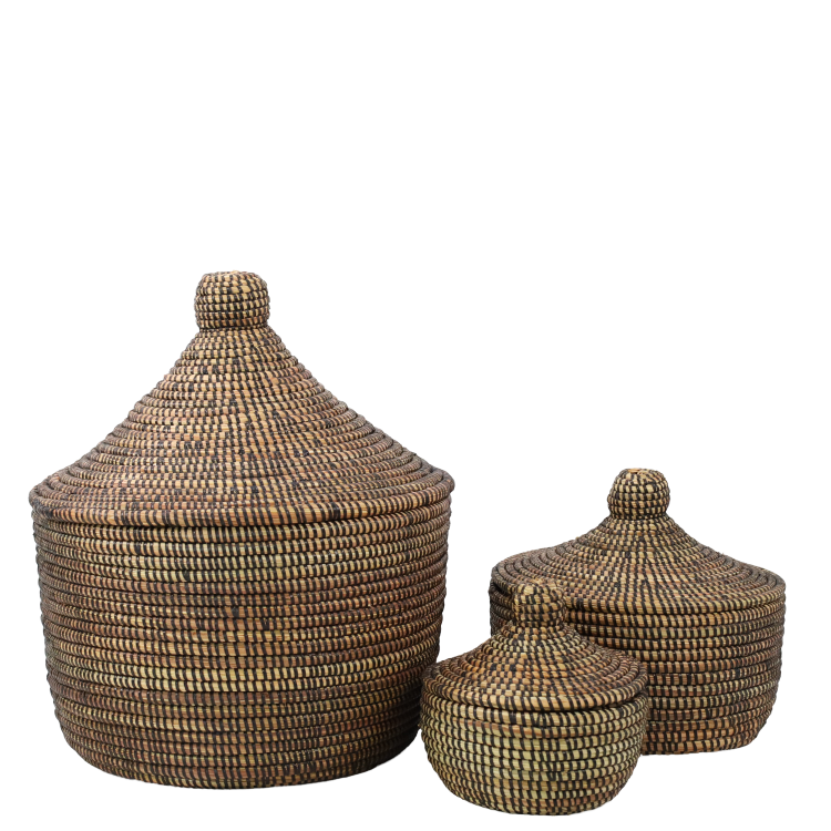 Set van 3 Tajine Mandjes - Bruin