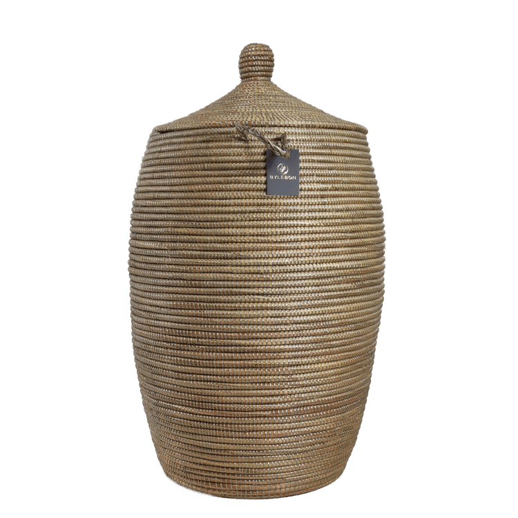 Rieten Wasmand XL - Champagne