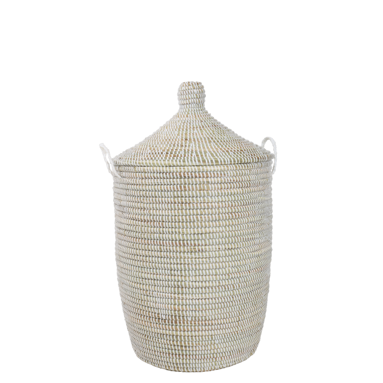 Rieten mand (65cm) met deksel